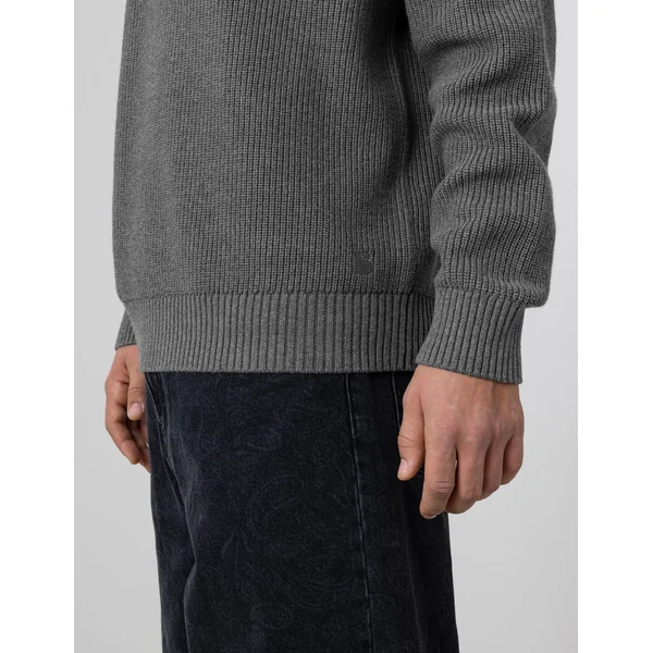Pull col rond Gris foncé