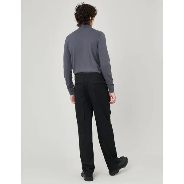 Pull col roulé Gris foncé