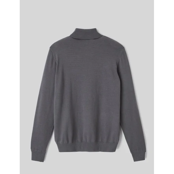 Pull col roulé Gris foncé