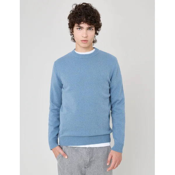 Pull en laine Bleu gris