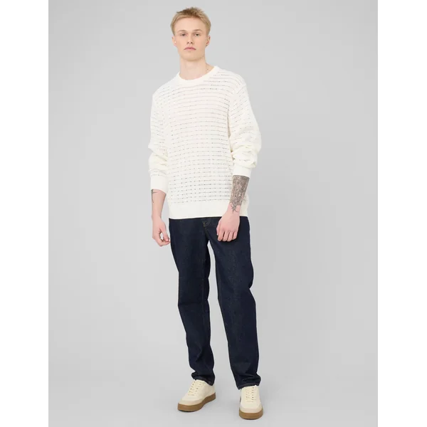 Pull maille fantaisie Blanc écru