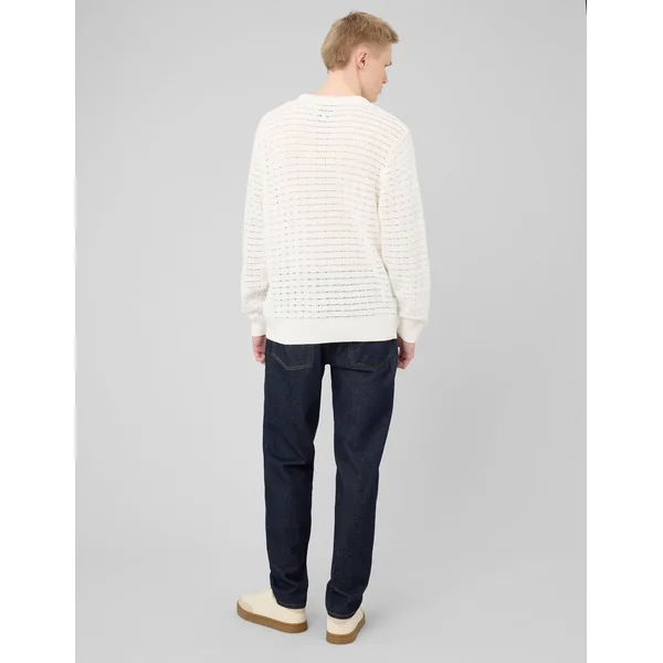 Pull maille fantaisie Blanc écru