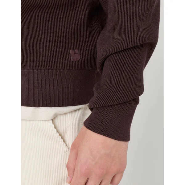 Pull maille fantaisie Marron foncée