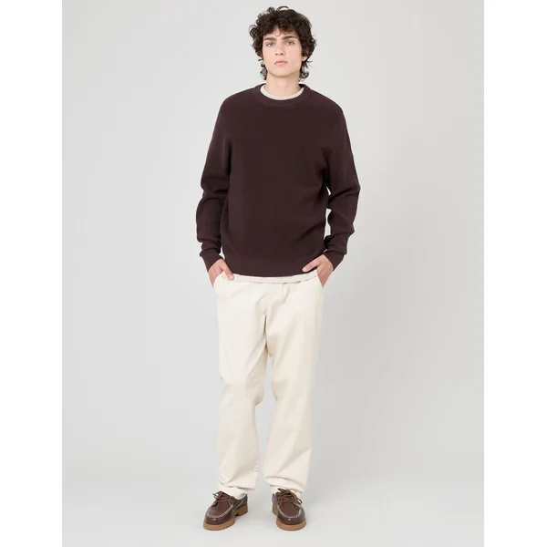 Pull maille fantaisie Marron foncée