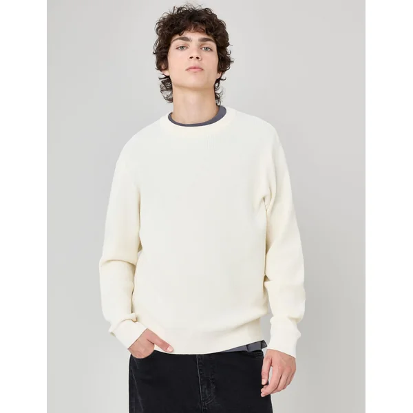 Pull maille fantaisie Naturel