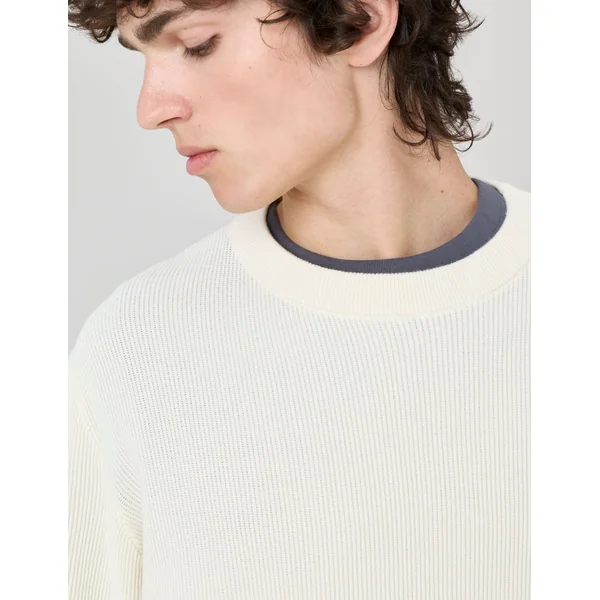 Pull maille fantaisie Naturel
