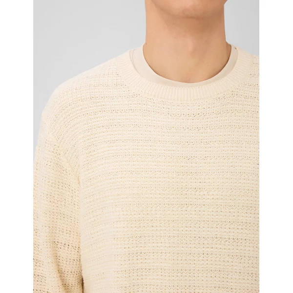 Pull maille fantaisie Naturel