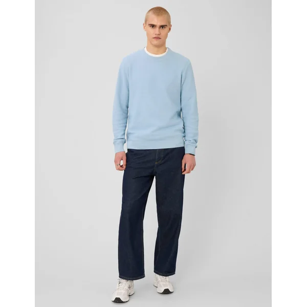 Pull matière fantaisie Bleu clair