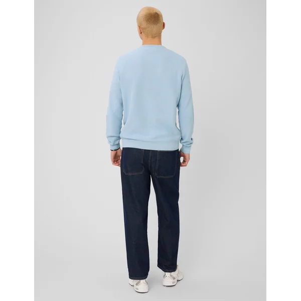 Pull matière fantaisie Bleu clair