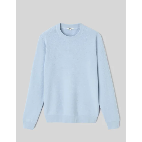 Pull matière fantaisie Bleu clair