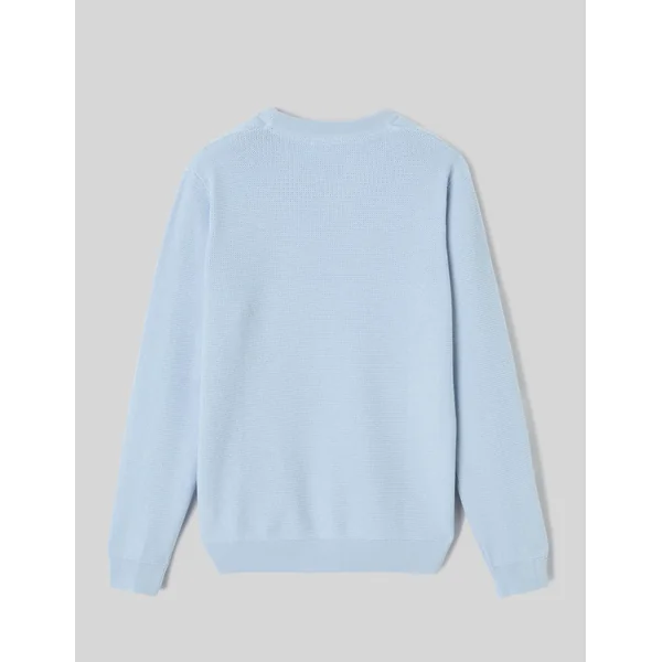 Pull matière fantaisie Bleu clair