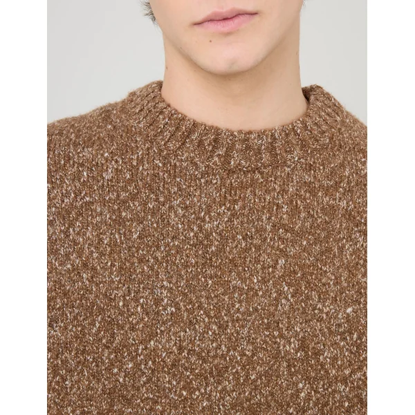 Pull mouliné Marron