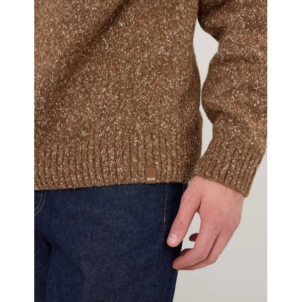 Pull mouliné Marron
