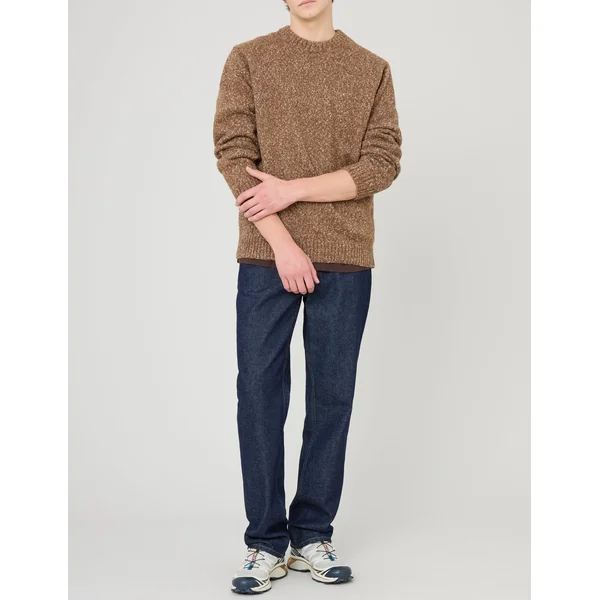 Pull mouliné Marron