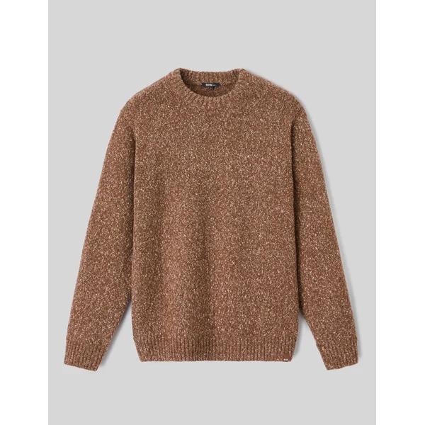Pull mouliné Marron