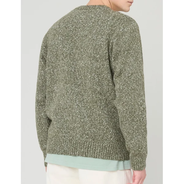 Pull mouliné Vert kaki