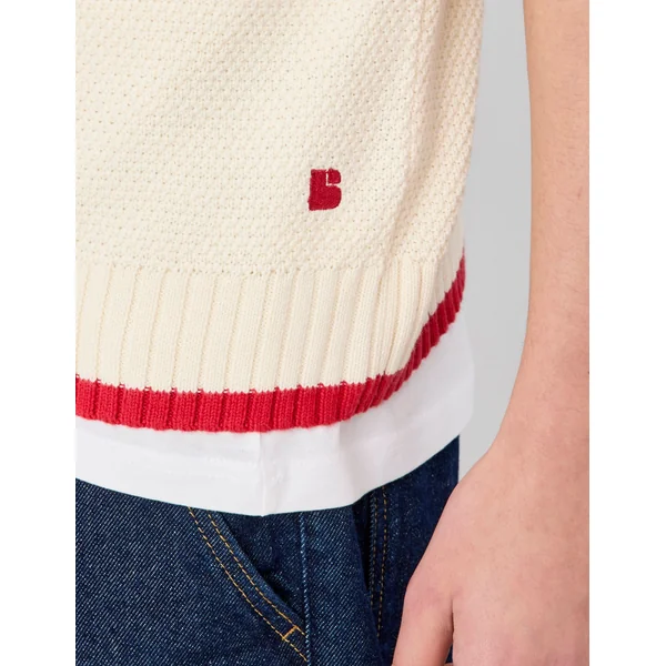 Pull sans manche Naturel
