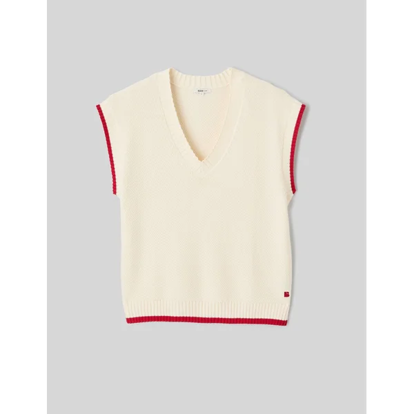 Pull sans manche Naturel