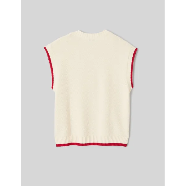Pull sans manche Naturel