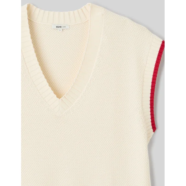 Pull sans manche Naturel