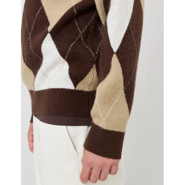 Pull à motif losange Multicolore