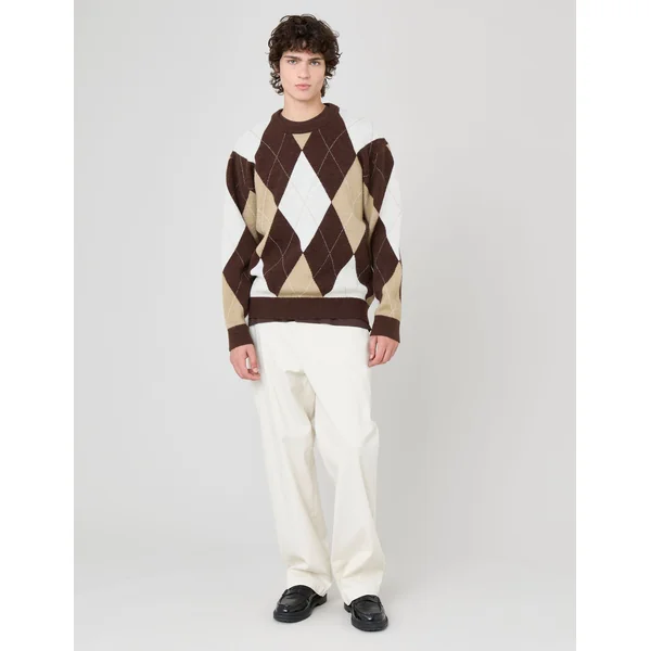 Pull à motif losange Multicolore