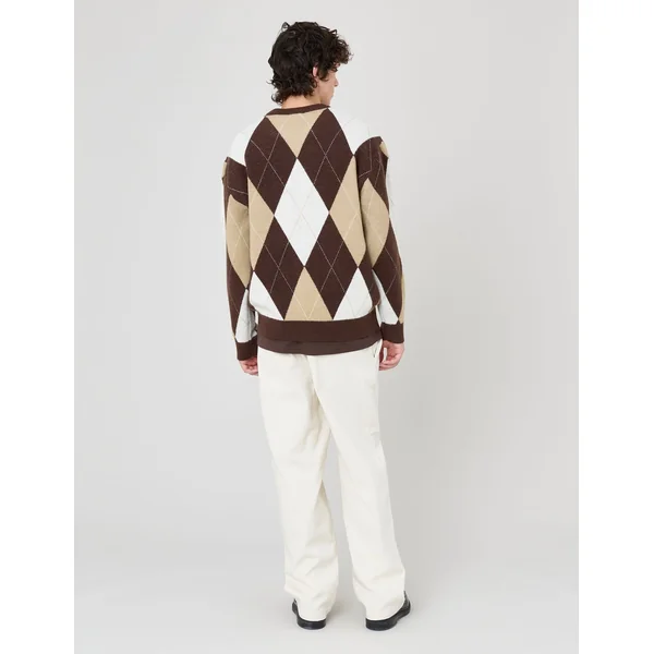 Pull à motif losange Multicolore