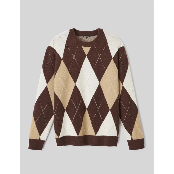 Pull à motif losange Multicolore
