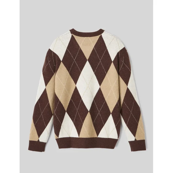Pull à motif losange Multicolore