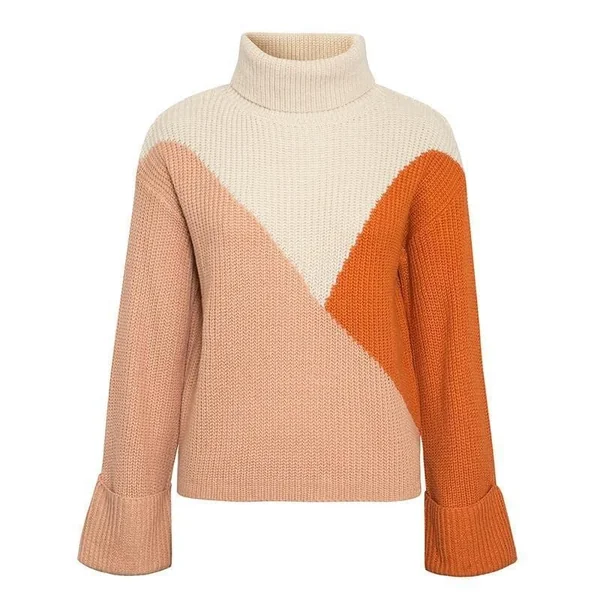 Pull-Over Boho Automne Col Roulé