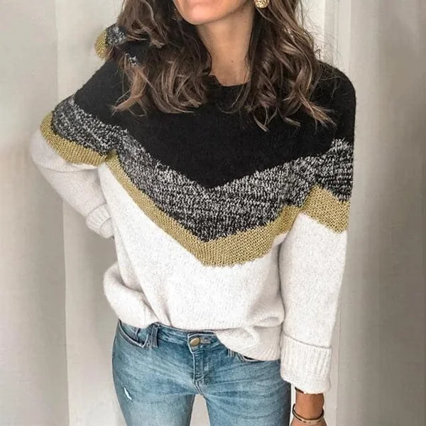 Pull-Over Bohème Dégradé Rose