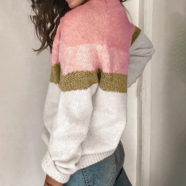Pull-Over Bohème Dégradé Rose
