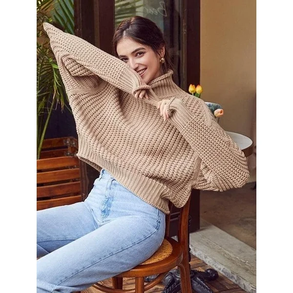 Pull-Over Large Crochet Bohème