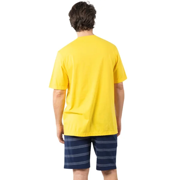 Pyjama court col ouvert homme Nautique Eminence multicolore en coton Eminence