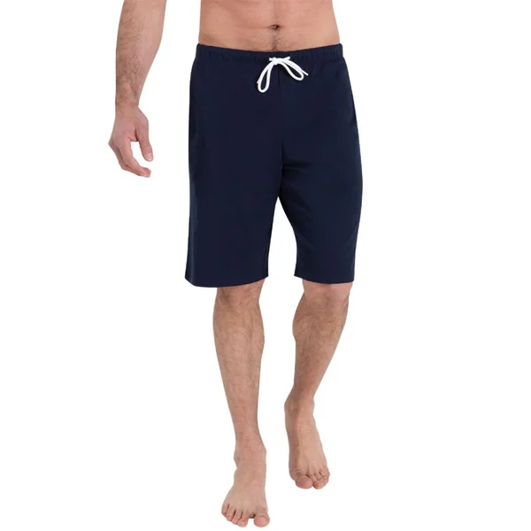 Pyjama court col rond homme Rayures Waves Athena multicolore en coton Athéna