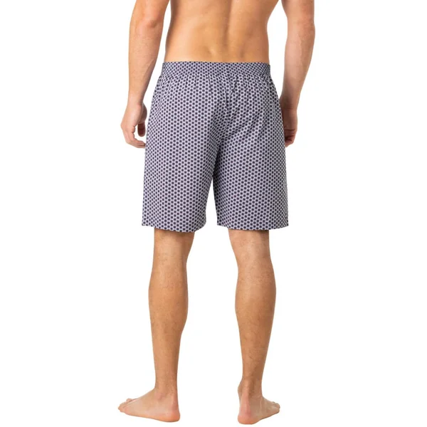 Pyjama court ouvert homme Popeline Eminence bleu en coton Eminence