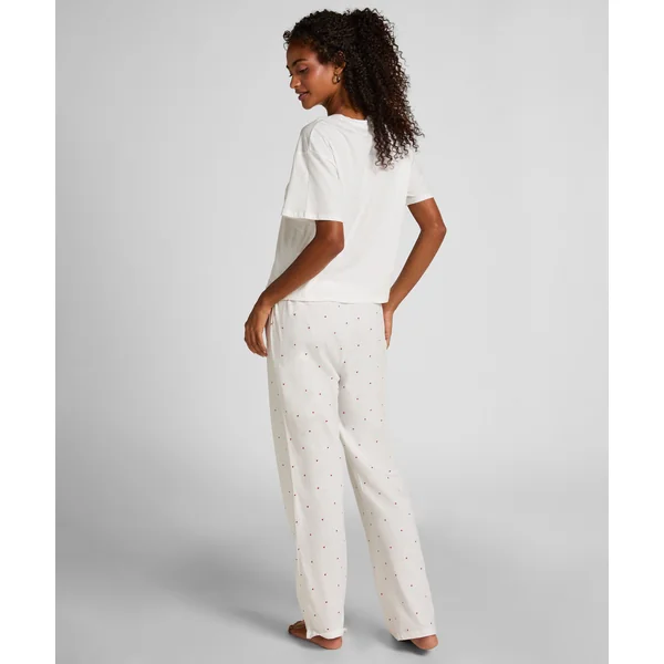 Pyjama en coton imprimé - Blanc