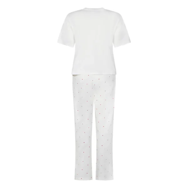 Pyjama en coton imprimé - Blanc