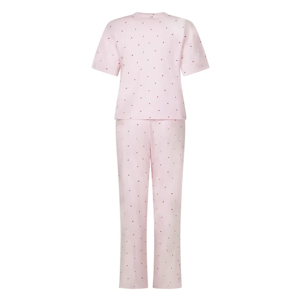 Pyjama en coton imprimé - Rose