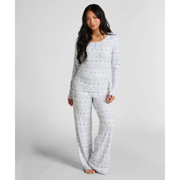 Pyjama en jersey Fairisle - Bleu