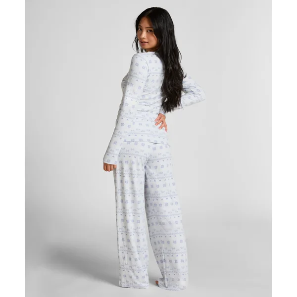 Pyjama en jersey Fairisle - Bleu
