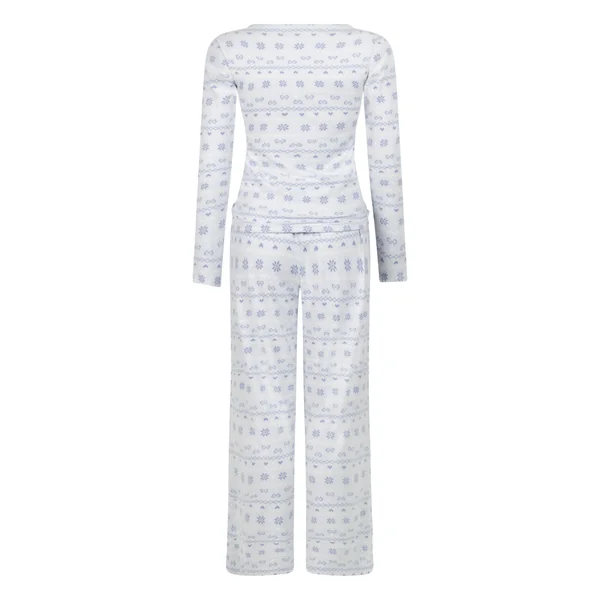 Pyjama en jersey Fairisle - Bleu