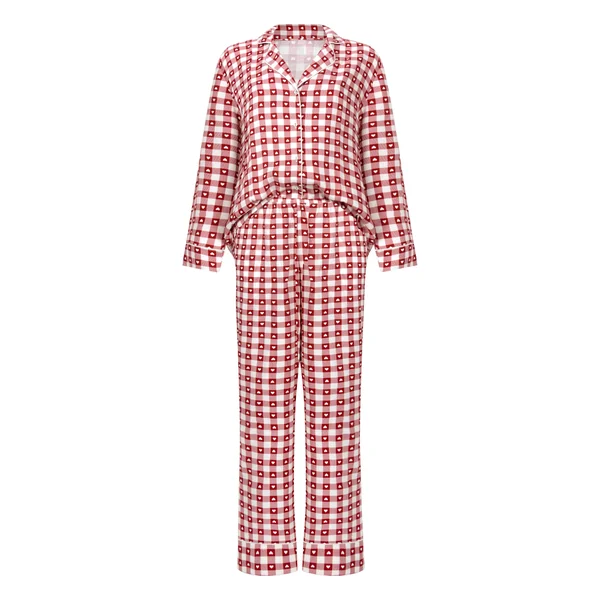 Pyjama en sergé - Rouge