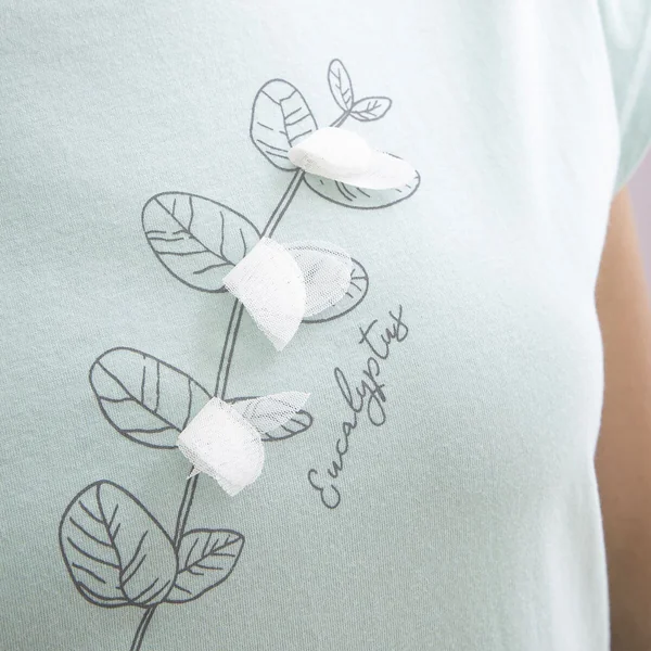 Pyjama femme en coton EUCALYPTUS - Vert d'eau Becquet