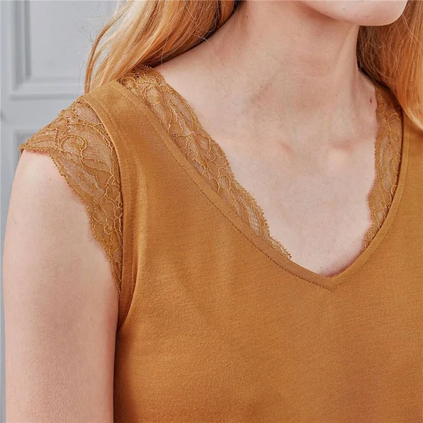 Pyjama femme PHARAPYJ marron caramel Becquet