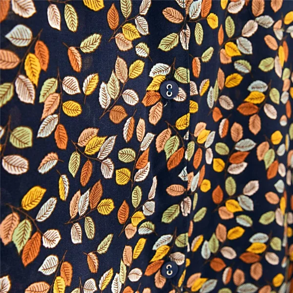 Pyjama femme à motif feuilles Becquet LAUTOMNAL multicolore en viscose Becquet