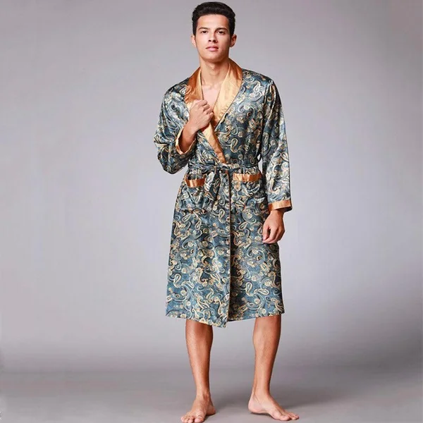 Pyjama Kimono Satin Homme