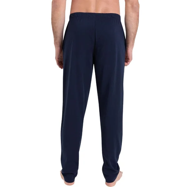 Pyjama long col rond Rayures Waves Athena bleu en coton Athéna