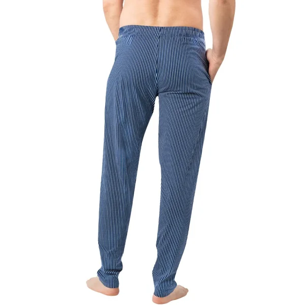 Pyjama long col V homme Coton Bio Eminence bleu Eminence