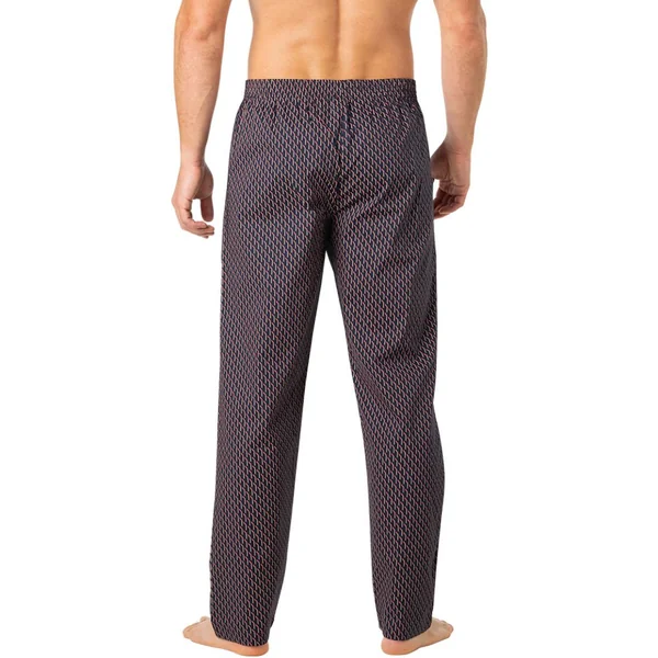 Pyjama long ouvert homme Popeline Eminence bleu en coton Eminence